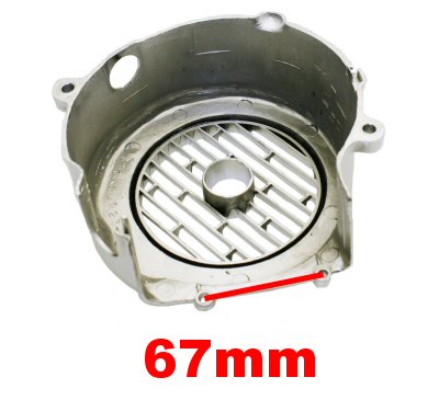 Universal Parts GY6 Chrome Plastic Fan Cover