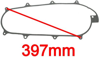 Universal Parts GY6B Left CVT Cover Gasket