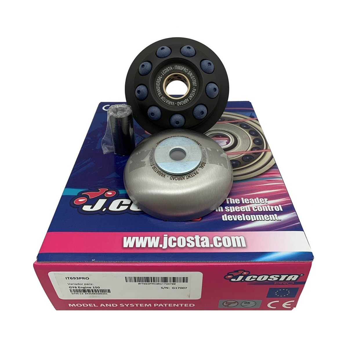 J.Costa Variator Kit for GY6 125/150cc - 11.5g Rollers