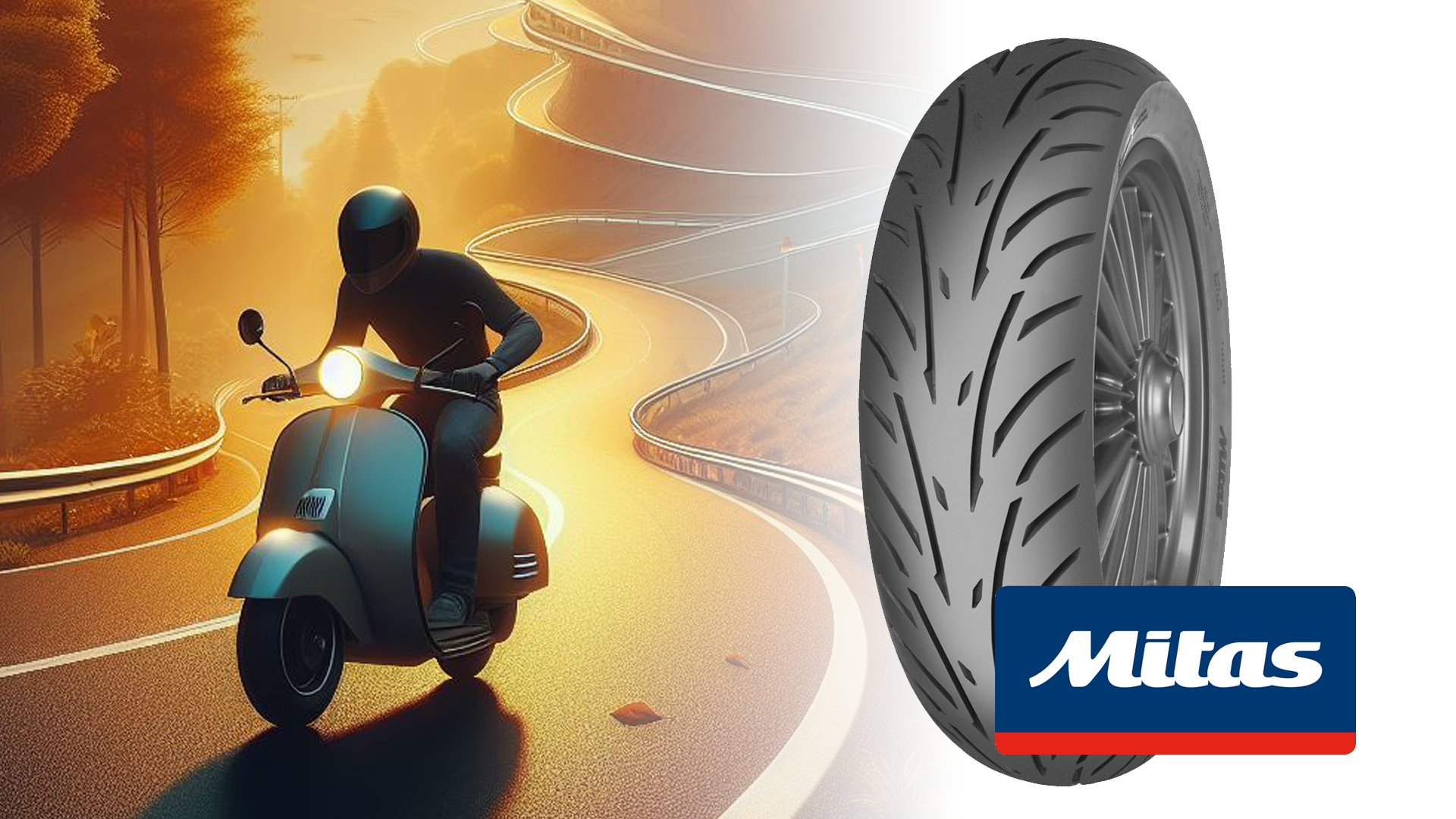 When the road gets a little crazy, Mitas tires won't let you down.